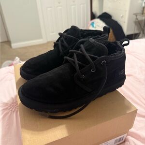 UGG Neumel Black Suede Shoes